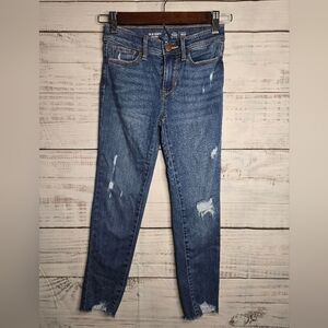 Old Navy Girls Size 8 Rockstar Distressed Jeggings